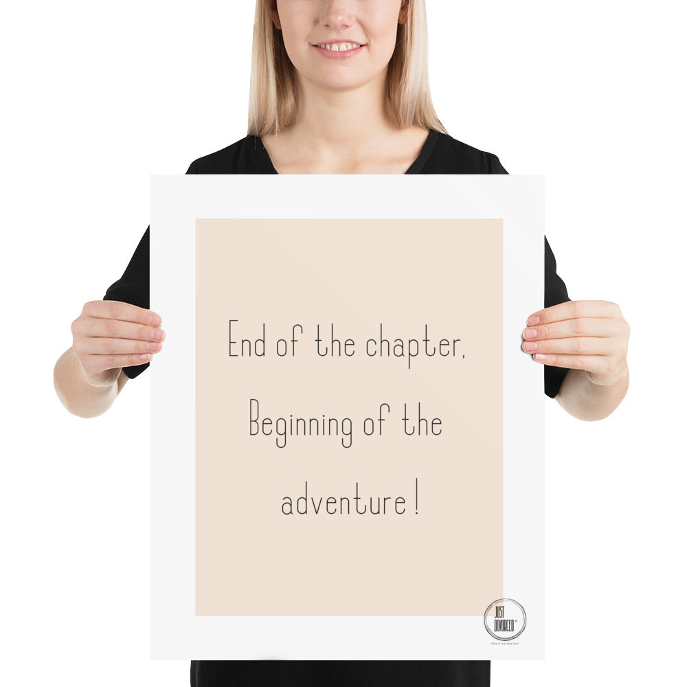 End of the chapter, beginning of the adventure !